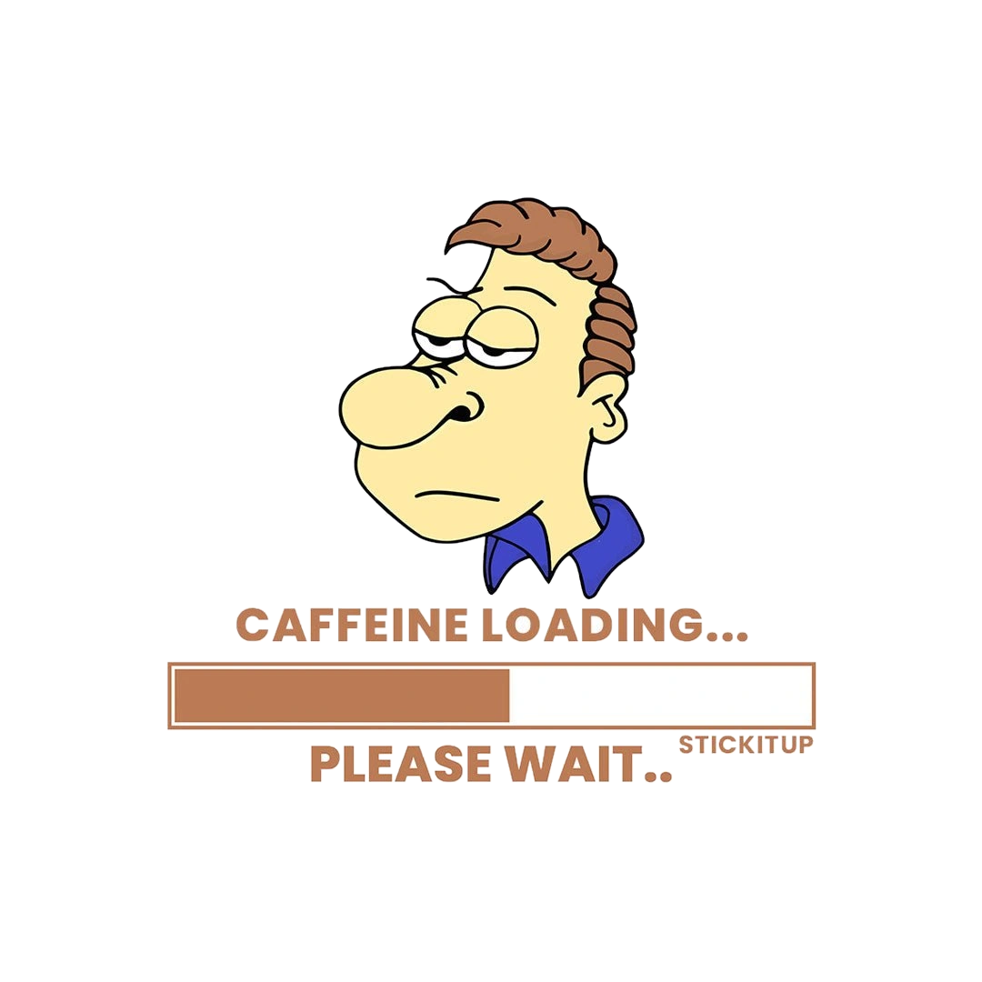 Caffeine loading Sticker